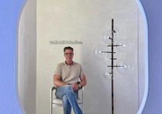 Sander de Geus, agent van Gallotti&Radice in een van de gecreëerde stijlkamers.