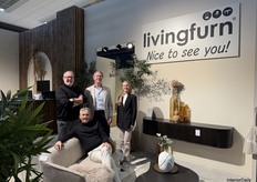 Het Livingfurn team, van links naar rechts: Dick van Maanen, Raymond Klein, Matthijs Bakker en Yasmine