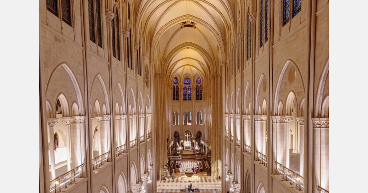 Notre Dame klaar voor heropening met onthulling van gerenoveerde interieur
