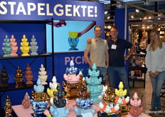 Een kleurrijke gekte op de stand van Heinen Delfts Blauw.