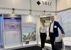 Kelly Pauwels en Peter Zians, nieuwe vertegenwoordiger van het Luxemburgse bedrijf MHZ voor Nederland.