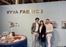 Het team van Vyva Fabrics met v.l.n.r.: Pepijn Daniels, Tamar Eberwijn en Patrick in 't Veld.
