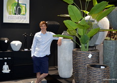 Op de stand van Haca International was Nicholas Van Driessche te vinden.