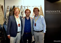 Jo De Munster met zijn zoons Gregory en Mathieu van het familiebedrijf Muvantex, dat altijd present is op Decosit.