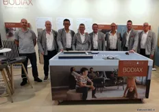 Het team van Heditex was op twee stands te zien, onder meer bij het eigen vloerenmerk Bodiax.