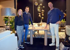Een deel van het team van NIX Design | PMP Furniture, met v.l.n.r. Celine Goethals, Marc Doornbosch en Bas Mengede. Het bedrijf is sterk in trendy en innovatieve meubelen.