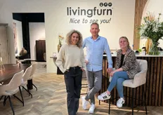 Naomi Heijmans, Raymond Klein en Daphne Pars van Livingfurn.