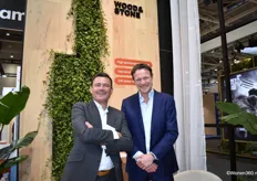 Medeoprichter Bruno Descamps​ (links) van Lamett met de Nederlander Berry Veldmans, sinds april 2023 Sales Director van het Belgische bedrijf.
