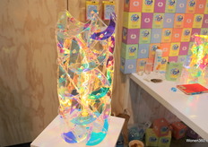 De tentoongestelde lamp van Lux Vortex