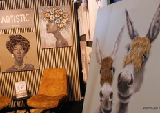 Artistic by Miko is sinds januari begonnen, maar voelt zich thuis op Trendz met deze unieke schilderijen. 