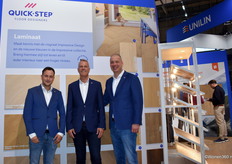 Het salesteam van Quick-Step, met v.l.n.r. Delano Hagebeek, Marco de Wilde en Dennis de Visser.