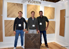 Jordi de Vries, Arjen Westra en Jelle Wiersma van nieuwkomer Vloerenindustrie, dat zich volledig op houten vloeren richt.