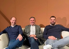 Fedor, Henk en Jasper van Mecam Group zijn aanwezig in Brussel.