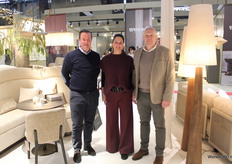 V.l.n.r. Jaan, Ann en Dimitri vertegenwoordigen Castle Line op de beurs.