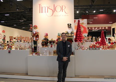 Eigenaar Herman Hermans staat voor het eerst op Maison&Objet met Timstor Christmas Creations.