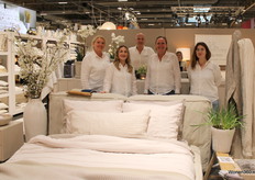 Passion for Linen stond met een groot verkoopteam klaar voor de bezoekers om de nieuwe collectie te verkopen.