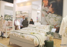 De beddencollectie van Vandyck is goed ontvangen en er werden veel gesprekken gevoerd in de stand.