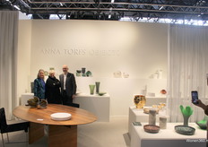 Team Anna Torfs Objects met de marmeren en glazen accessoires.