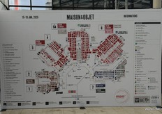 De plattegrond van de beurs.