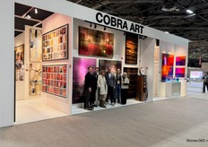 Team Cobra Art stond aan de voorkant van de ruime stand met veel verschillende kunstcollecties.