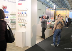 De cameraploeg was druk bezig met een interview.