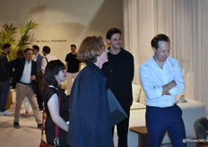 Thibault Rogiers (rechts) in een gezellig onderonsje.