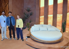 Zelie Gryspeerdt, Dieter Vandervelden en Zino Van Immerseel van Morpho, dat verrast met organische vormen en innovatief design.