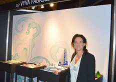 Tamar Eberwijn voor de collectie van Vyva Fabrics uit Amsterdam. Een groothandel gespecialiseerd in meubel-, project- en outdoorstoffen en kunstleer.