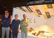 Cedric Wery, Tobias van Daele en Patrik van Daele van het Belgische PVD Concept.