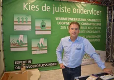 Frank Bossers van Unifloor, specialist op het gebied van droge egalisatie en geluidsisolerende onderlaag.