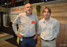 Geert Swinnen en Sven Dumon (rechts) van Sfera Floors. Namens Instalay is het bedrijf de groothandel in Europa.