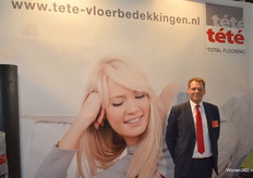 Arie Rikkink was namens tété total-flooring op de beurs.