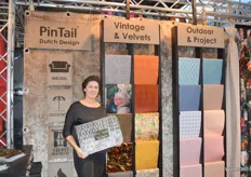 Ruth Goede presenteerde de nieuwe textielcollectie van PinTail Dutch Design.
