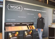 René Terpstra presenteerde de producten van WOCA, een deens bedrijf. Deze zijn gespecialiseerd in het beschermen en verzorgen van hout.