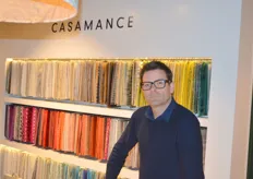 Michiel van Houdt van Casamance/Casadeco, dat mooie stoffen in de collectie heeft.