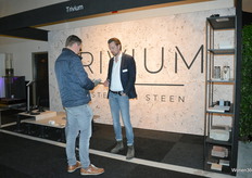 Niels in 't Veen van Trivium, meesters in steen. 