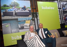 Marco Verschot en Ton Hes poseren in de stand van Bubalou.