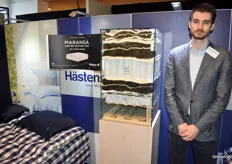 Wouter Brons van Hästens, dat een nieuw Limited Edition bed presenteerde.