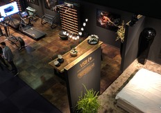 De stand van VSB - Technogym van bovenaf gezien. 