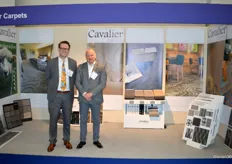 Hans (links) van Cavalier Carpets en Arnold van Marlin leveren vloerbekleding voor residentiële projecten.