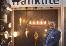 Ian Cathcart namens Franklite met hun originele designlampen in samenwerking met verschillende kunstenaars.