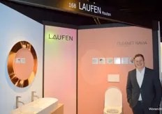Tim presenteerde de collectie van het Zwitserse merk Laufen. De nieuwe collectie is onder andere een samenwerking met de bekende ontwerpster Patricia Urquiola.