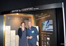 Stephanie en Dirk bij de nieuwe Dekton by Cosentino collectie Stonika.