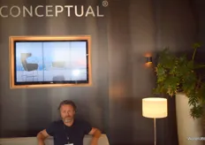 Dirk Rutten van Conceptual, een Nederlandse fabrikant van Soft seating en andere high end meubels.