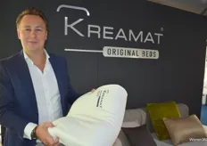 Olivier Biesmans van Kreamat, 'original beds' uit België uitblinkend vanwege het comfortabele zachte ligcomfort en de zeer goede ondersteuning.