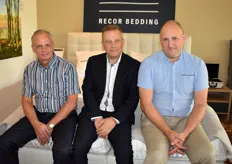 Barry van Dongen, Roel Baltussen en Marc Wouters van Recor Bedding. "Als Belgische slaapspecialist richten we ons al meer dan 70 jaar op het ultieme slaapcomfort met een unieke blend van techniek en design."
