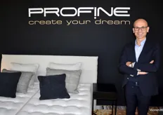 Stephan Moens van het Belgische bedrijf Profine Bedsystemen: "Aandacht voor een gezonde en verfrissende slaap is onze filosofie."