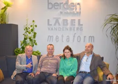 V.l.n.r. Ton van den Berg (LABEL | Vandenberg), Reinald Grift (Metaform), Carola van Gelder (LABEL | Vandenberg) en Torsten Kroese (Berden).