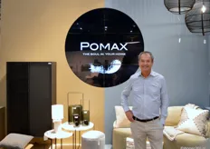 Xavier De Vil, managing director bij POMAX. Het Vlaamse bedrijf speelt in op het 'onderbuikgevoel', waarbij de producten zowel esthetisch als energetisch zijn. 