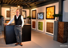 Pieter de Rijk van Nature @ Home (specialist in wandbekleding), dat binnen het ETC verhuisd is naar Design Hub.
